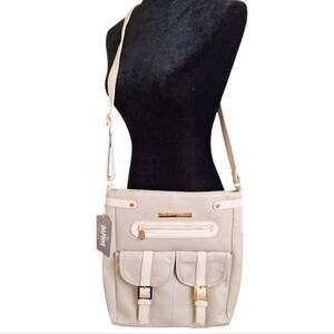 Damsel in Defense Concealment Jemma Bag in Taupe with Pink Interior NWT